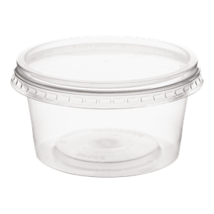 POTE TRANSPARENTE DE 250 ml EM PP (Polipropileno)