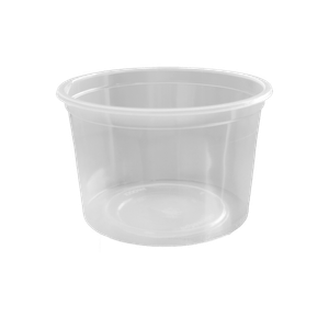 POTE TRANSPARENTE DE 1.000 ml COM SOBRETAMPA EM PP (Polipropileno)(Caixa com 150 unidades)