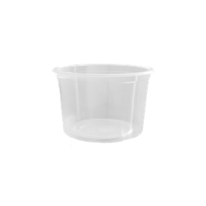 POTE TRANSPARENTE DE 530 ml COM SOBRETAMPA EM PP (Polipropileno)(Caixa com 350 unidades)