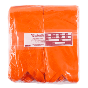 BANDEIROLAS PEBD 15X30X0,08 LARANJA