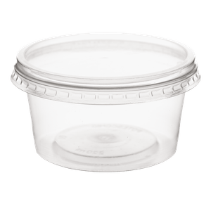 KIT POTE  TRANSPARENTE PP - 220ML SOBRETAMPA