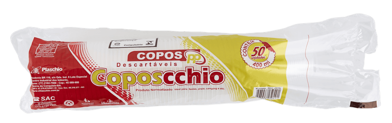COPO 400ML TRANSPARENTE - PP