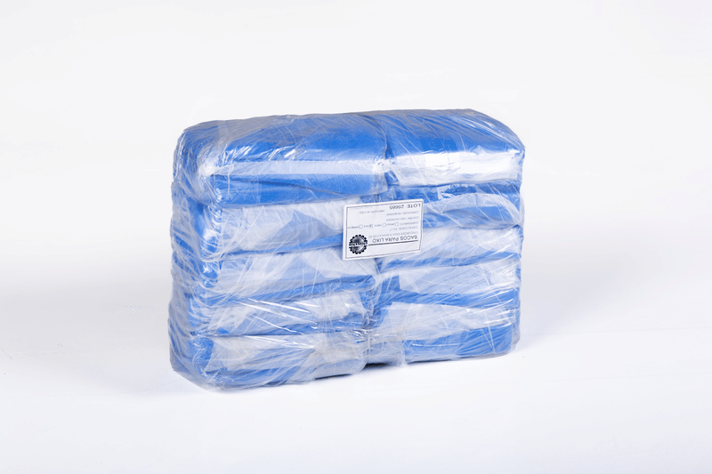 SACO DE LIXO LISO 60L - AZUL