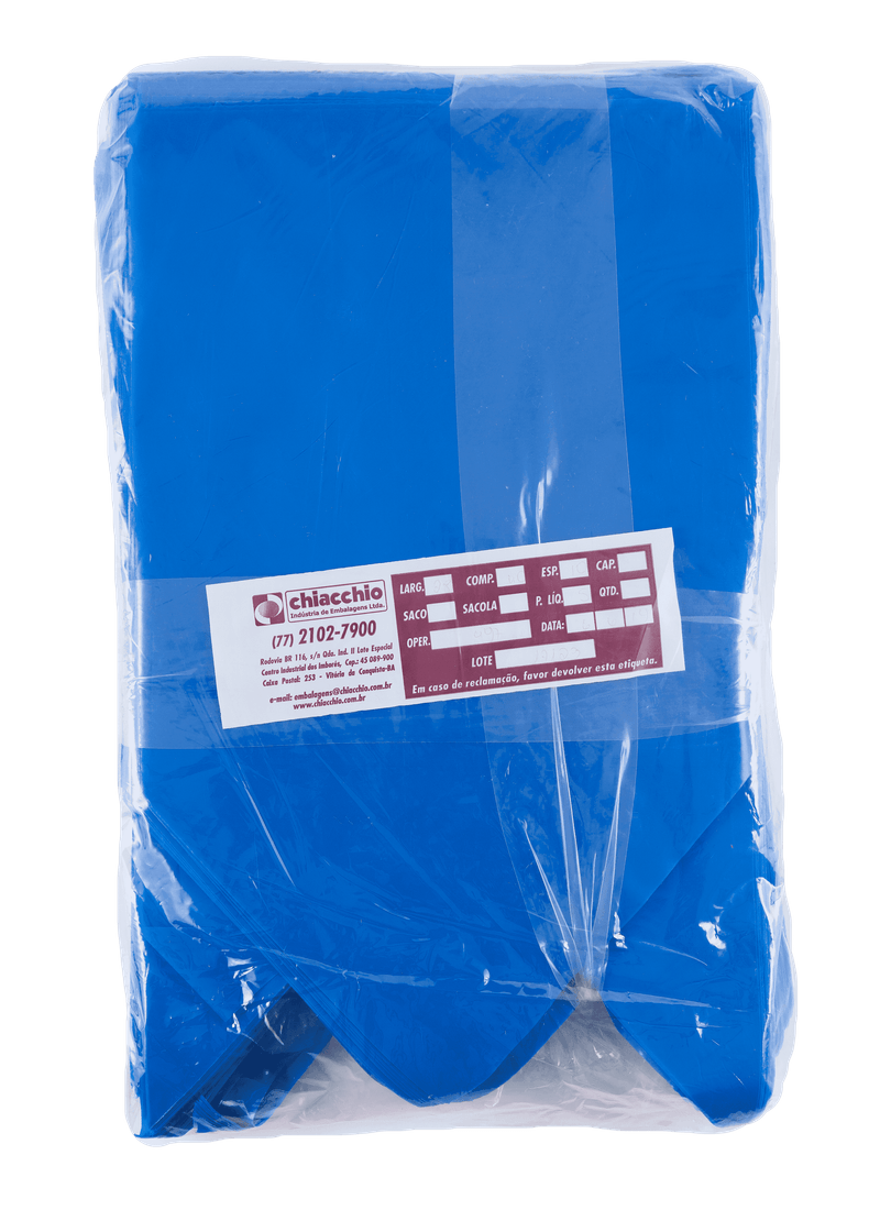 BANDEIROLAS PEBD 28X40X0-10 AZUL