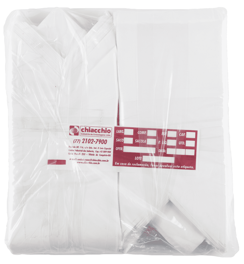 BANDEIROLAS PEBD 15X30X0-08  BRANCA