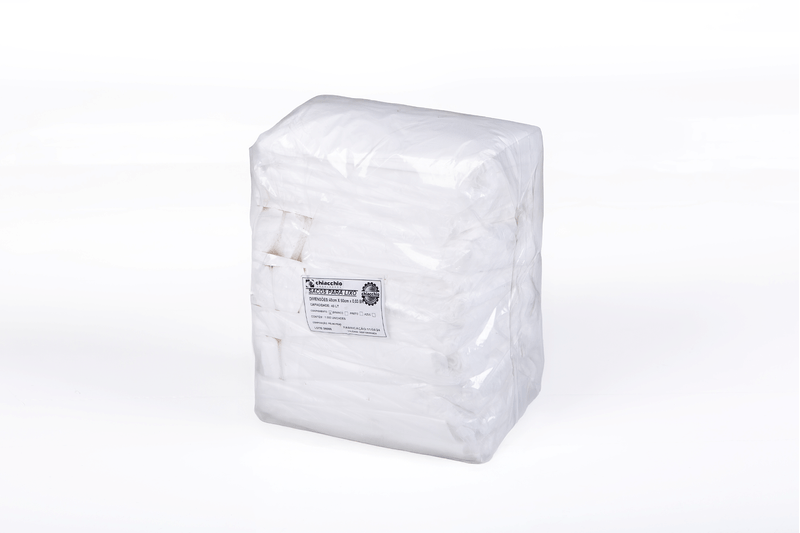 SACO DE LIXO LISO 40L - BRANCO
